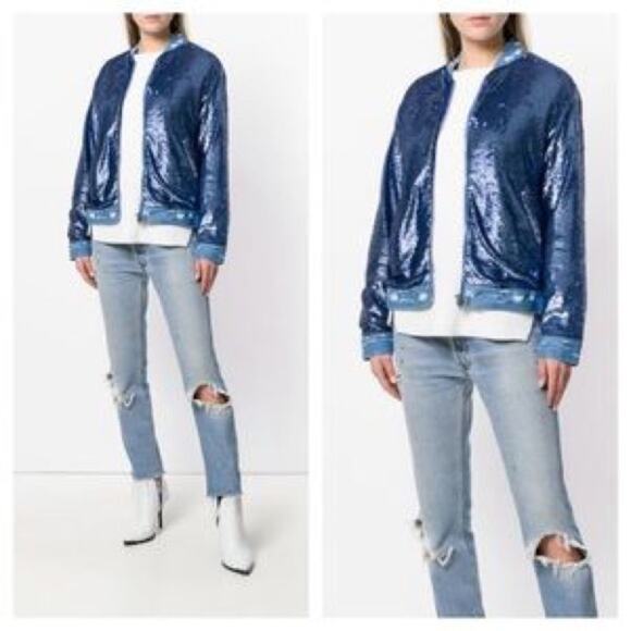 IRO Sequin Nanaso Bomber Jacket - Picture 1 of 12